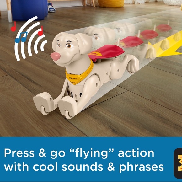 Fisher-Price DC League Super Pets Rev & Rescue Krypto Toy Sounds & Phrases EUC - Picture 3 of 4